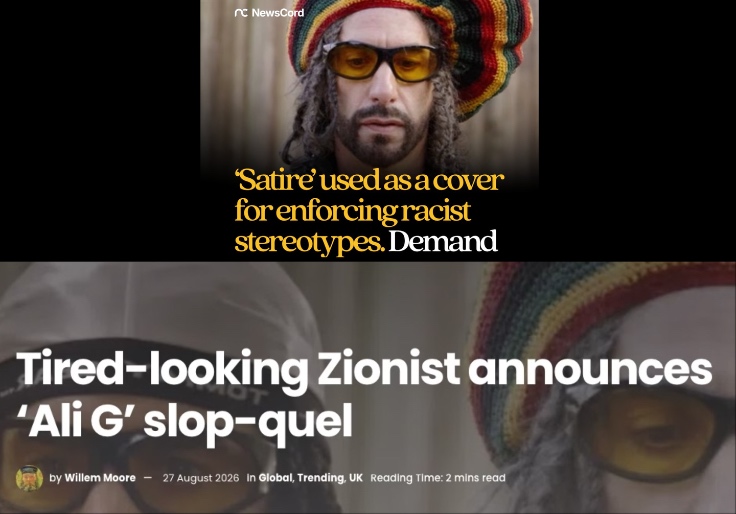 Campaign Attacking Sacha Baron Cohen's 'Ali G' Movie as 'Racist' Is Orchestrated by Anti-Israel Group Funded by Irish Media Baron Who Also Backs Israel-Bashing Publisher